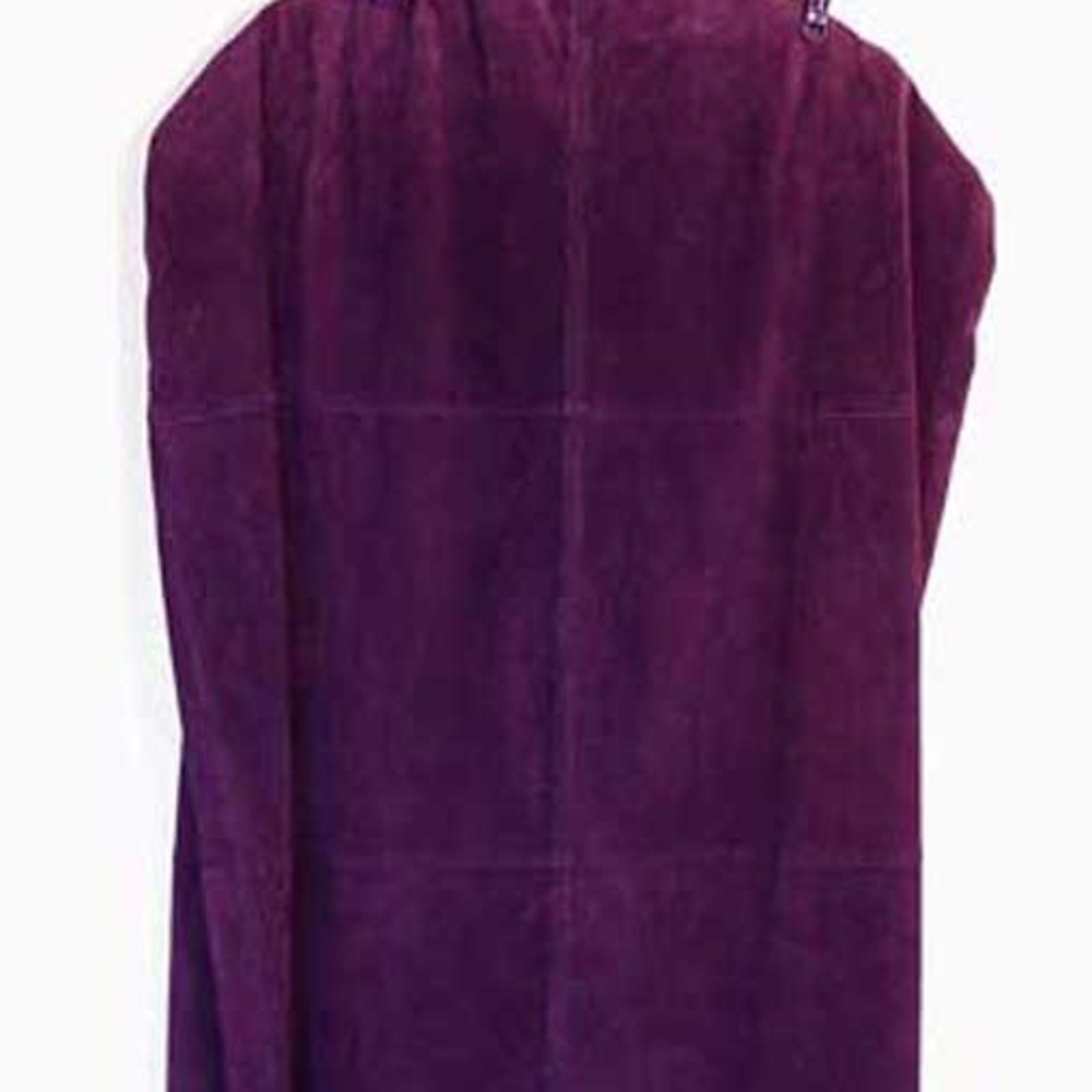 SKIRT, SUEDE, PLUS 24, SKIRT, GRAPE, LONG LENGTH, FULLY LINED, NO POCKETS, ZIP